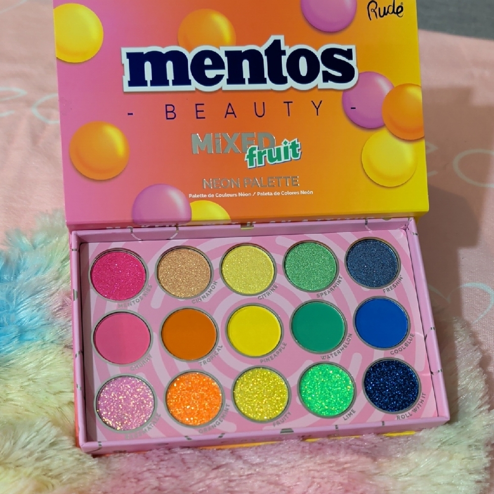 RUDE Mentos Beauty Mixed Fruit Neon Palette
